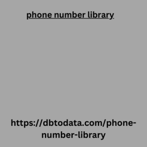 Phone number library