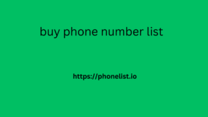 buy phone number list