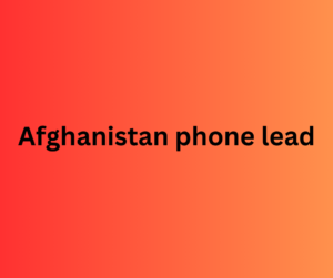 Afghanistan phone lead