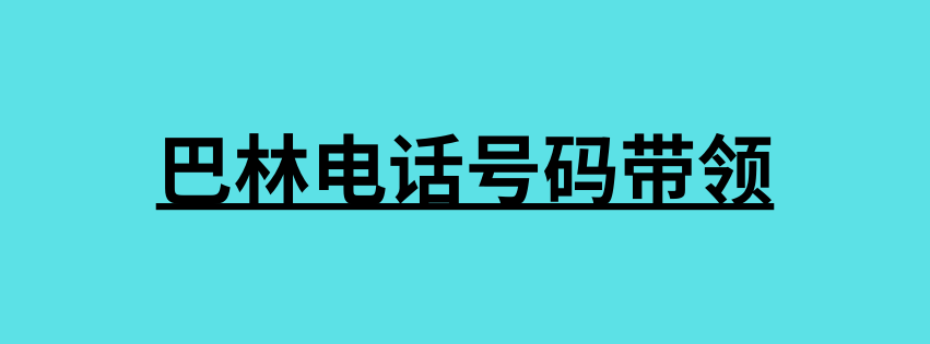 巴林电话号码带领